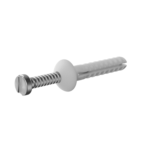 Nylon Nail In Anchors, Round Head, Zinc Nail